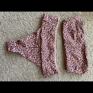 Kopper and zink high waisted bikini set. NWOT